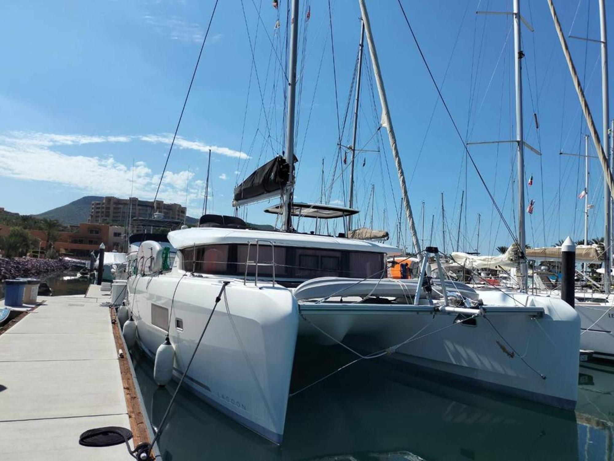Epic Magical Catamaran In Marina *