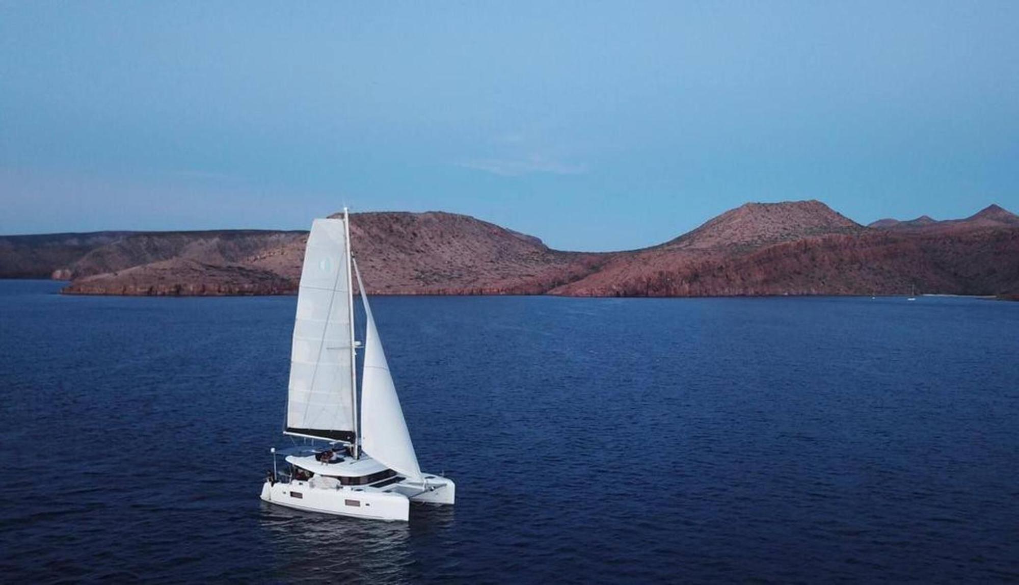 Epic Magical Catamaran In Marina